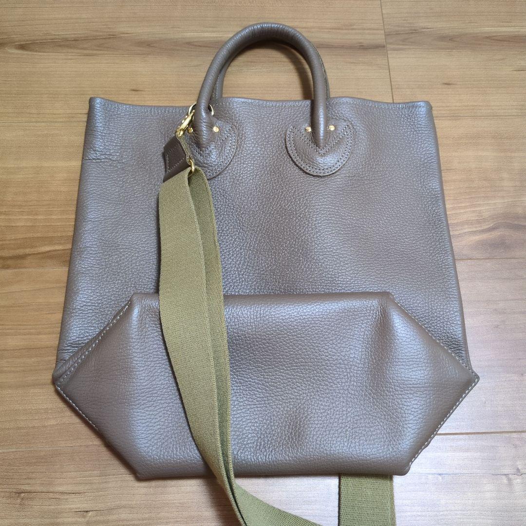 YOUNG＆OLSEN EMBOSSED LEATHER HAVERSACK