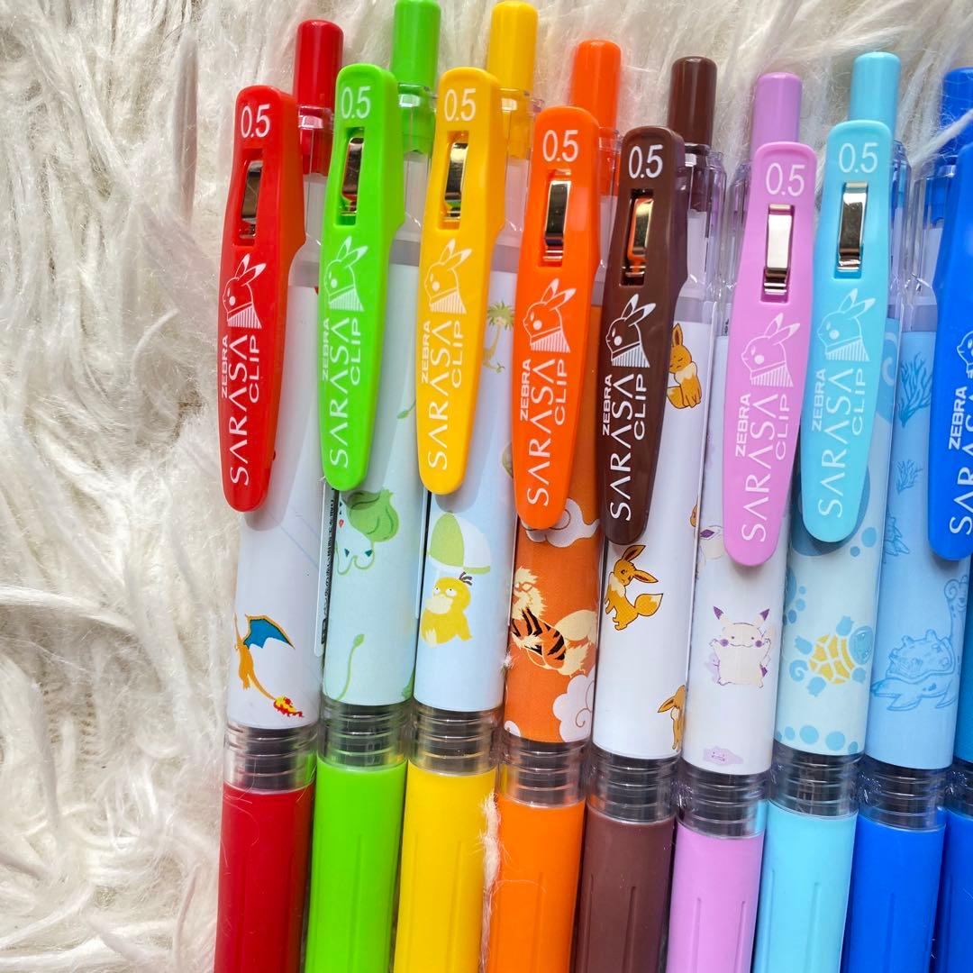 新品 ポケモン Zebra Sarasas 0.5mm ボールペン 12本セット