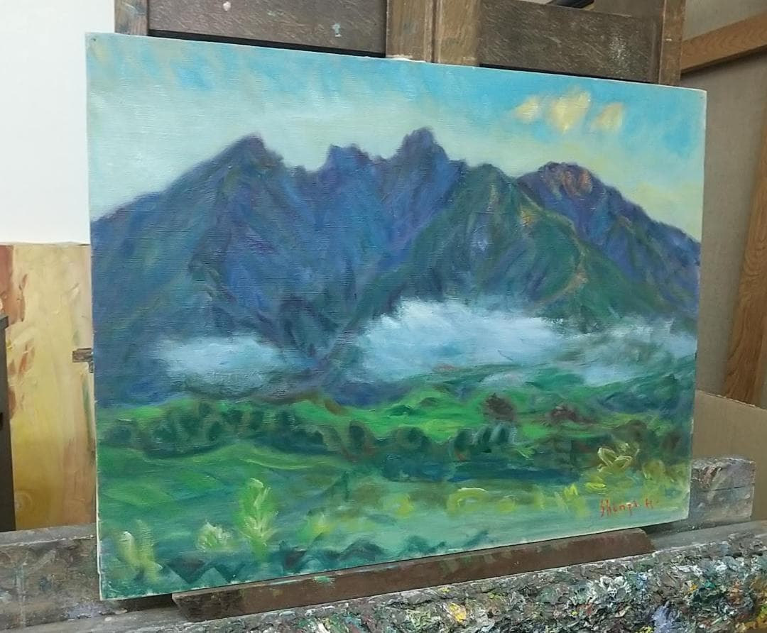 絵画「根子岳」2006 P10 油絵
