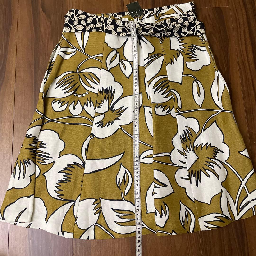 ETRO エトロ　フラワープリント フレアスカート　44サイズ