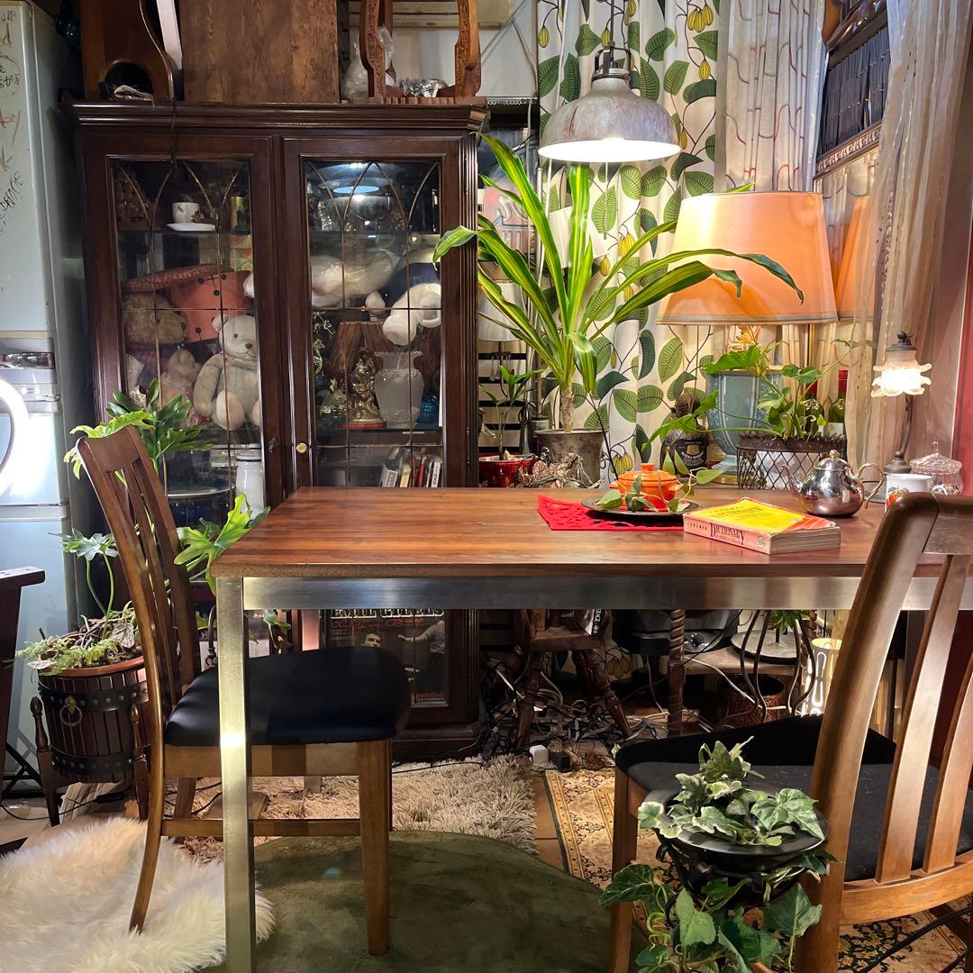 Sale 美品　ヴィンテージ ウォールナット無垢　ダイニングテーブル