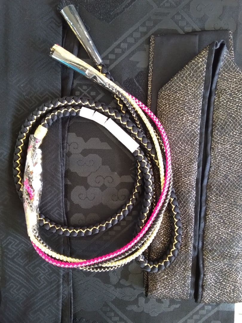 振袖フルセット、正絹振袖成人式、重ね衿、帯揚げ帯締め、黒帯、襦袢