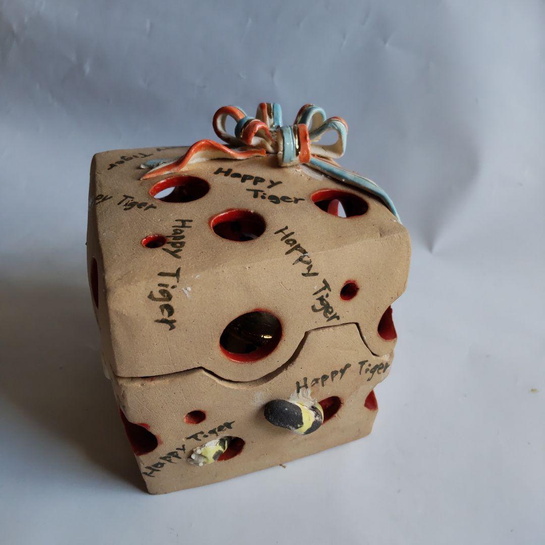 干支置物 前田晶子 作 寅 寅年 Happy Tiger2022 新品 未使用B