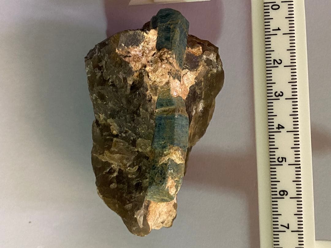 天然石 エメラルド スモーキークォーツ 共生 原石 クラスター 大きめ