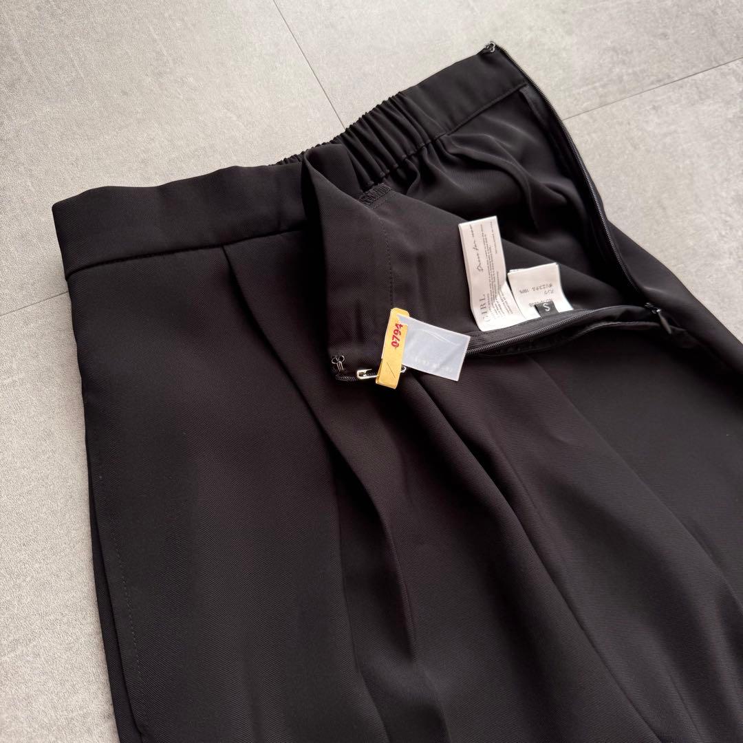 GIRL チュールレイヤードトップス&ワイドパンツ セットアップ 低身長 結婚式