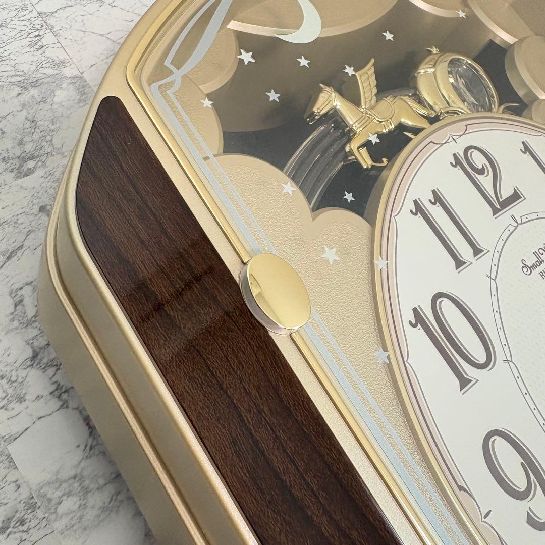 新品✨シチズン　スモールワールドウォッチ　18曲収録　電波時計　カラクリ時計