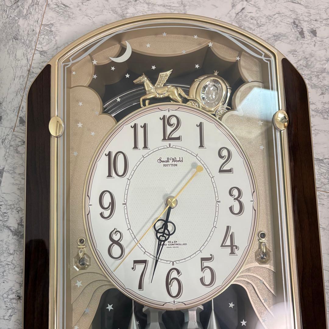 新品✨シチズン　スモールワールドウォッチ　18曲収録　電波時計　カラクリ時計