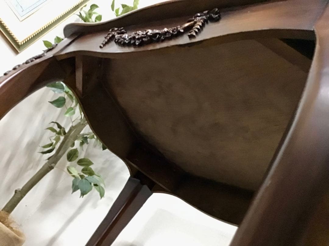 アルパカ☆管270☆イタリア製☆アンティーク☆2人用ダイニングテーブル