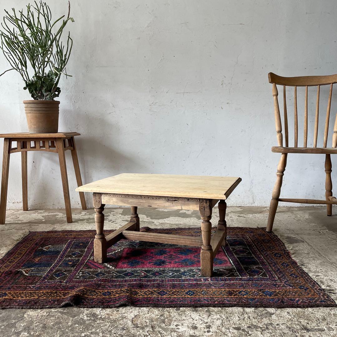 ビンテージ サイドテーブル ベッドサイドテーブル スツール 剥離