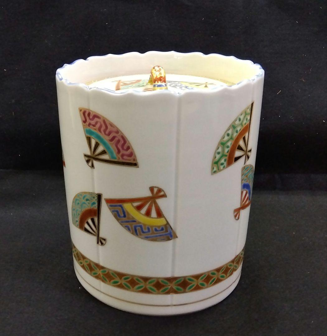 茶道具 水指 色絵 扇面 林秀峰 京焼 清水焼 五山窯 林淡幽 - メルカリ