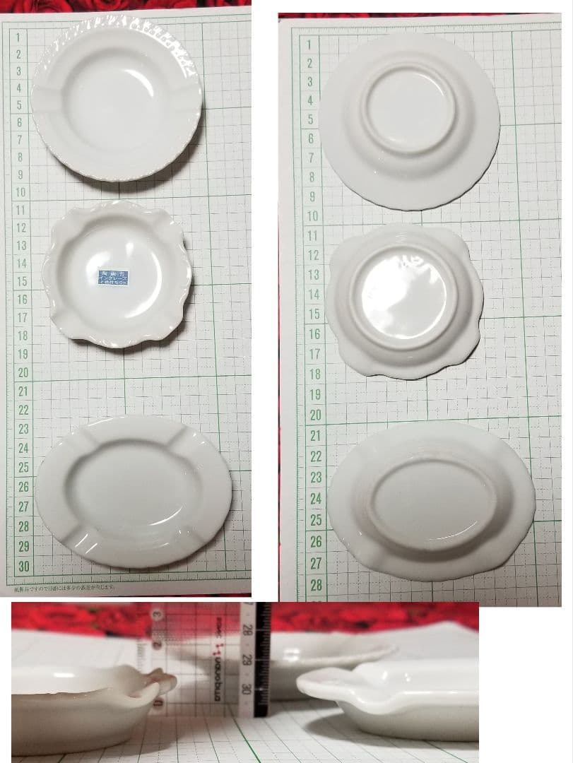 未使用　チャイナペイント白磁など　バラ売り/同梱不可　ポーセラーツ