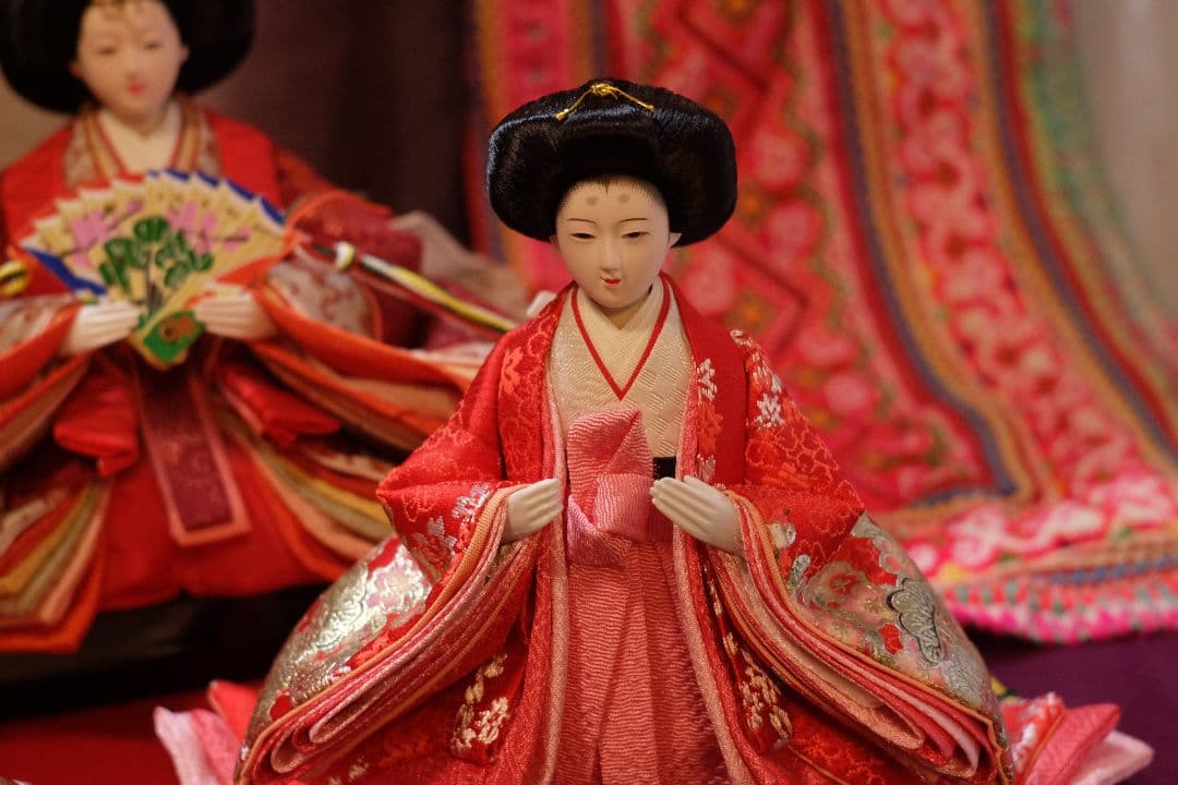 伝統的な雛人形セット　梛葉五人揃え