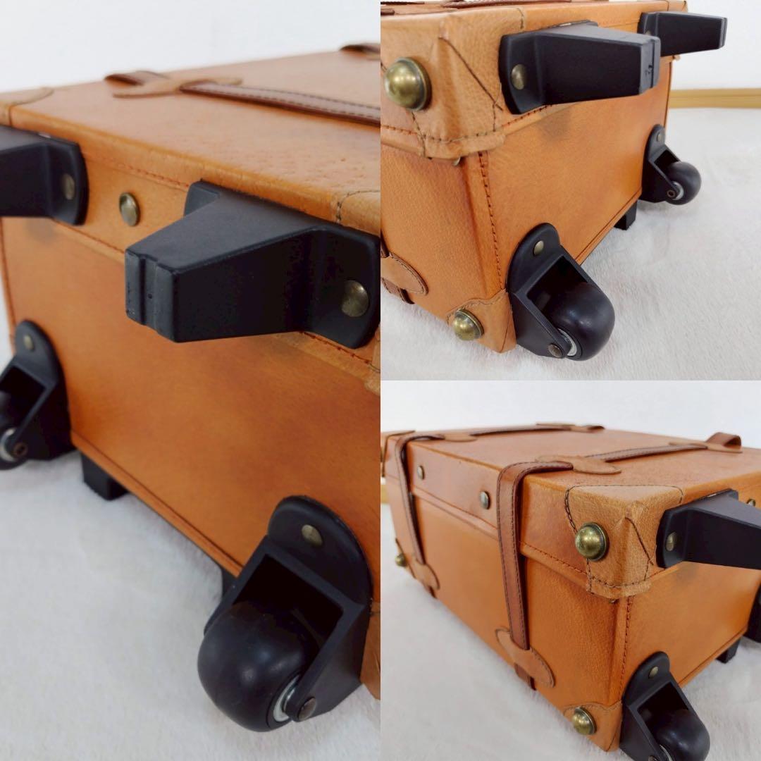 TIME WALKER 本革 レザーアンティークトランク風キャリーケース レトロ
