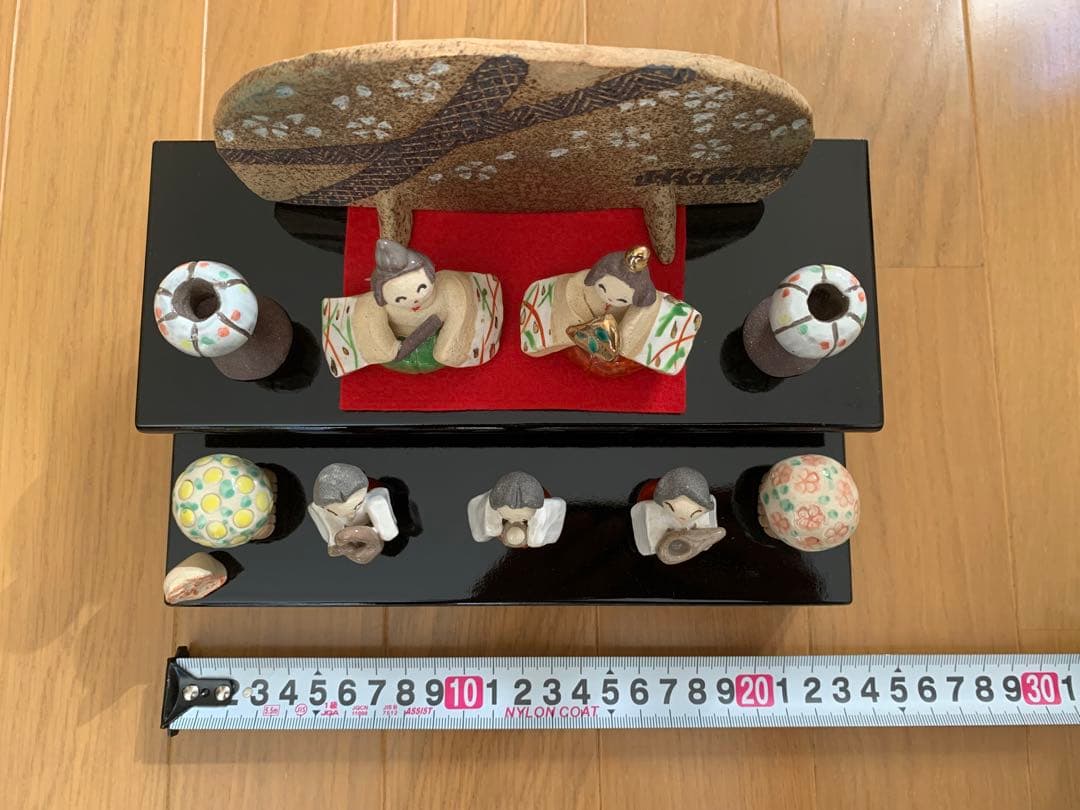 2段　雛人形　笠間焼
