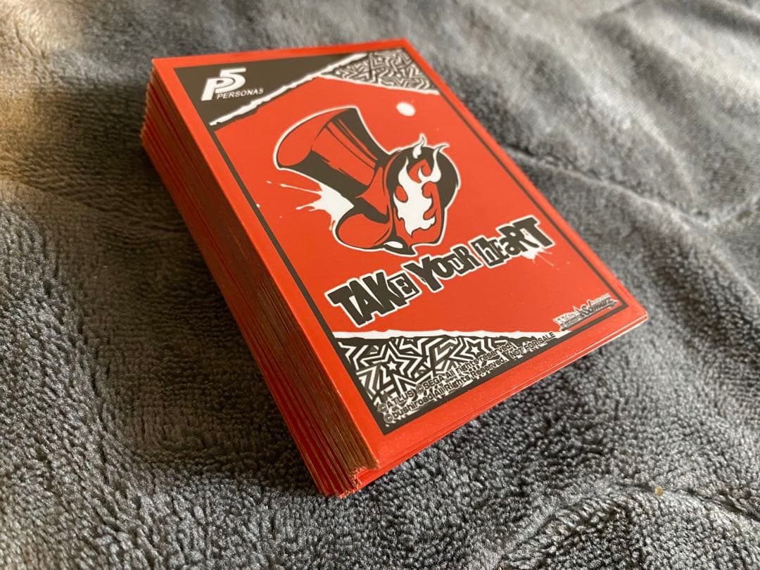 ペルソナ5 予告状 スリーブ　ヴァイスシュヴァルツ金銀キャンペーン 55枚 ペルソナ5 予告状 スリーブ ヴァイスシュヴァルツ金銀キャンペーン 55