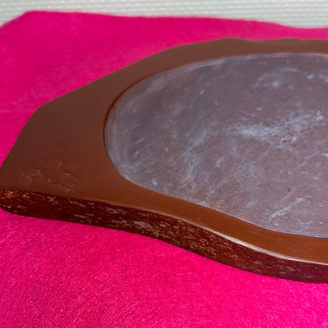 ⭕️岩手県 紫雲石硯 佐藤鉄三郎 希少 20cm超 かなり古い作 石紋