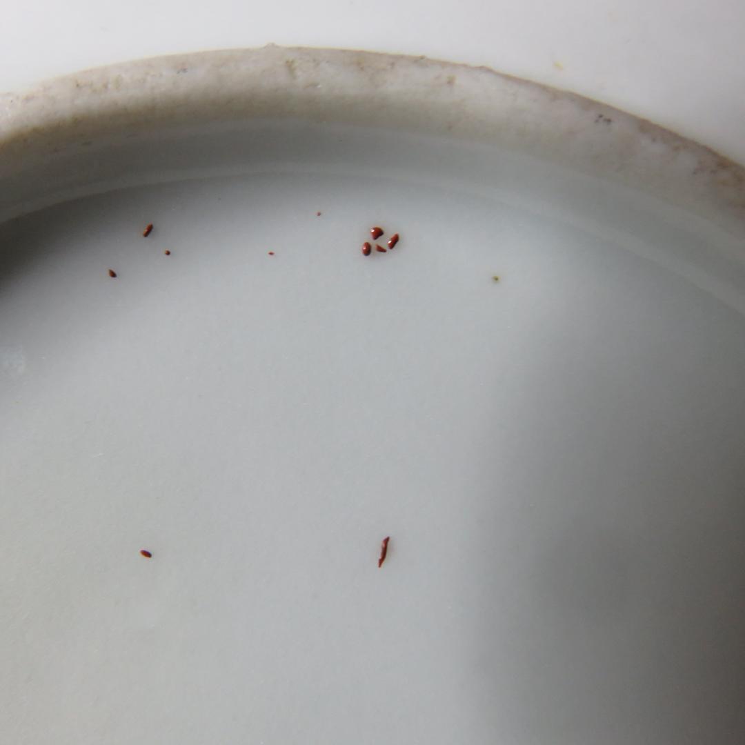 小皿 取り皿 5枚 富貴長春 色絵 赤絵 歪み 窯傷 江戸 明治 - メルカリ