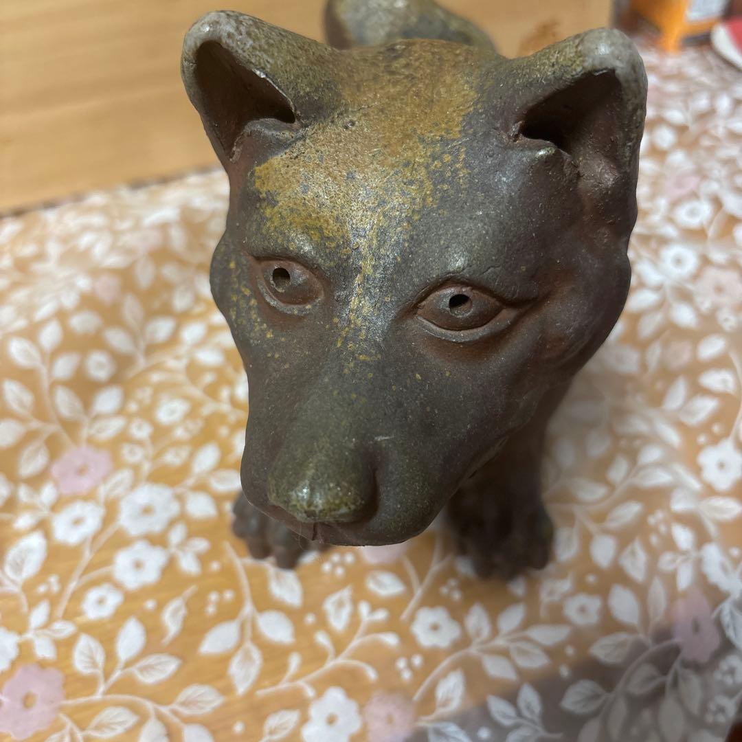 藤原陶臣 備前焼犬の置物 干支 藤原陶臣 備前焼犬の置物 干支