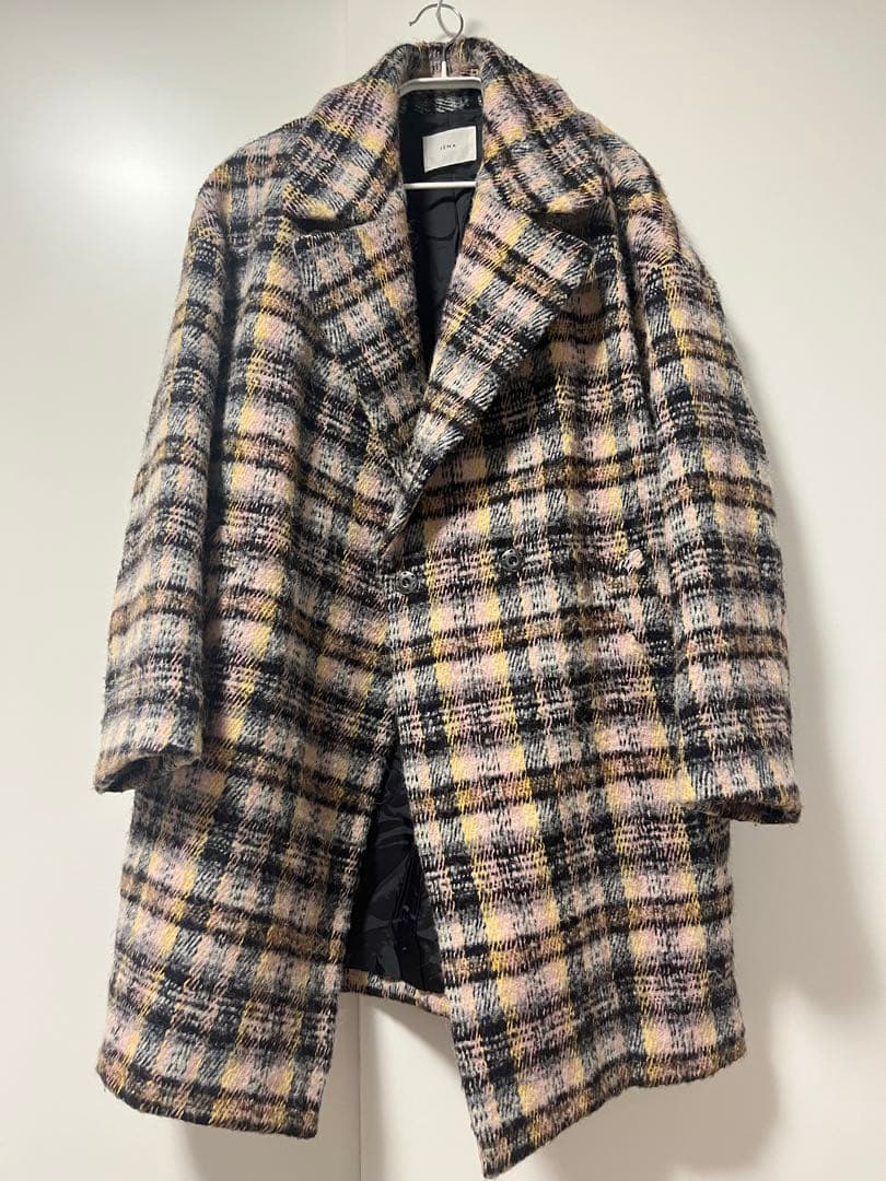 IÉNA チェック柄 シャギー オーバーサイズコート 38 - www.properties