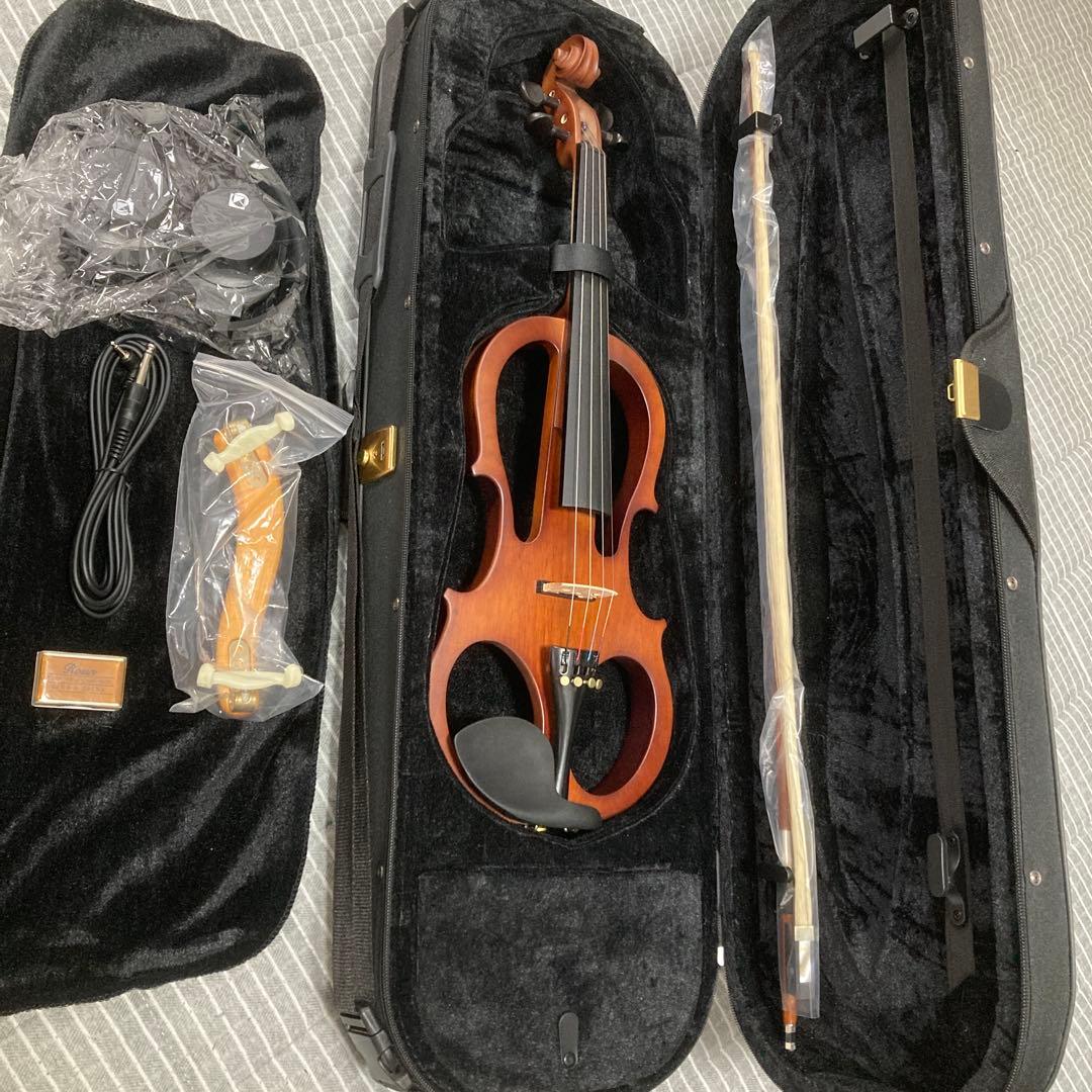 エレキバイオリンセット(キクタニ ESV-380BRO ブラウン)教則本付き