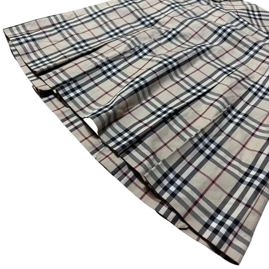 バーバリーブルーレーベル スカート ノバチェック ベルト ベージュ 38サイズ