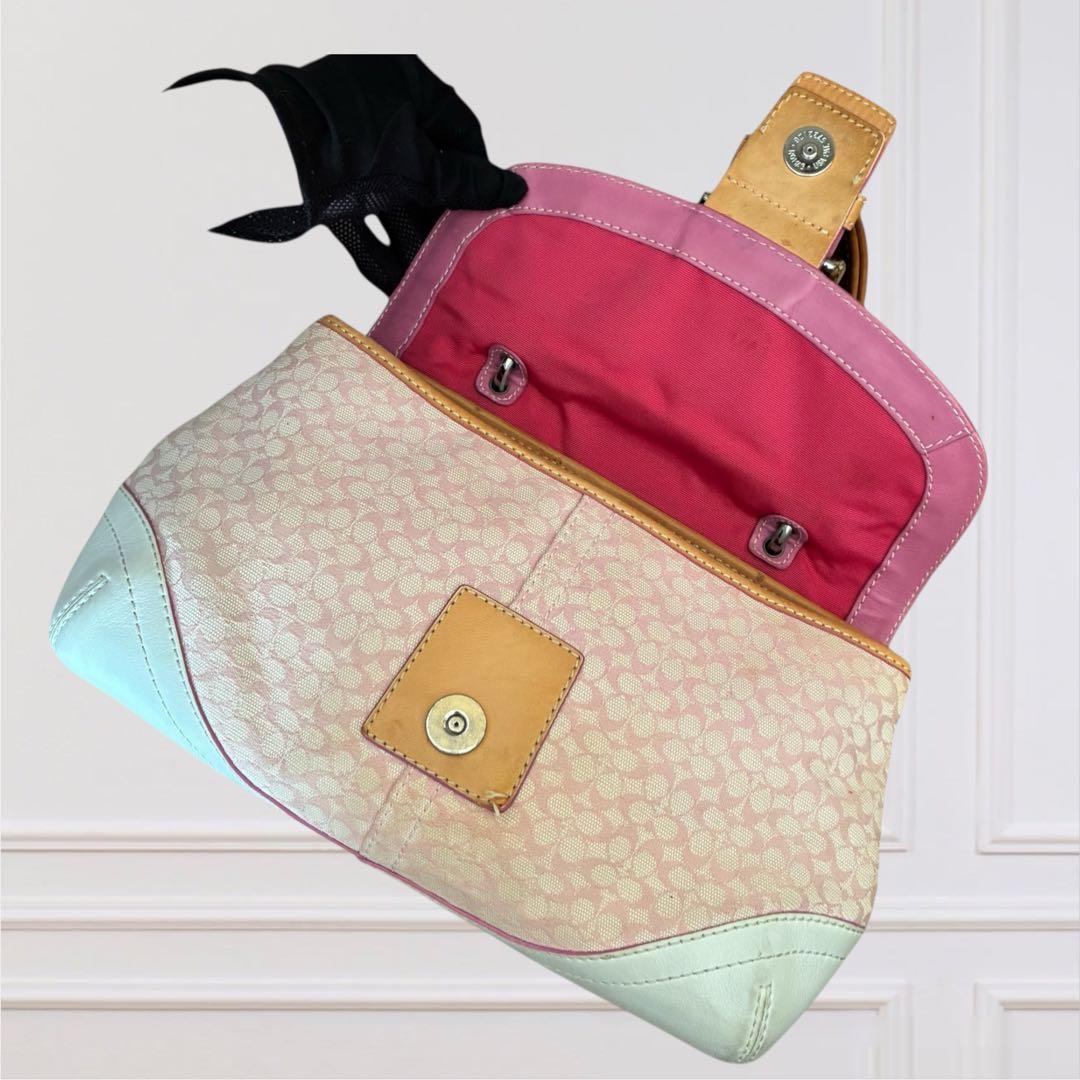 COACH コーチ SOHO ソーホー ハンドバッグ ショルダー ポーチ ピンク