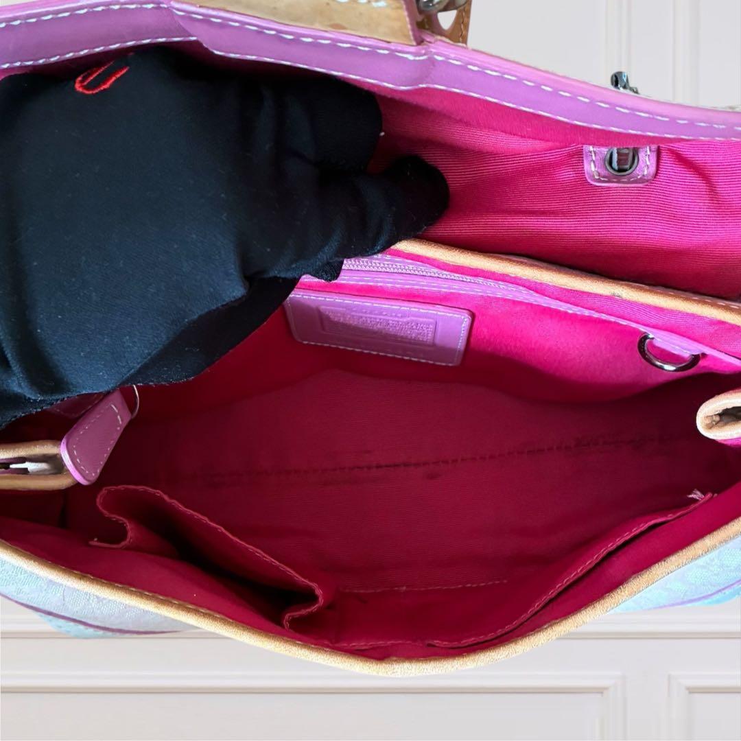 COACH コーチ SOHO ソーホー ハンドバッグ ショルダー ポーチ ピンク