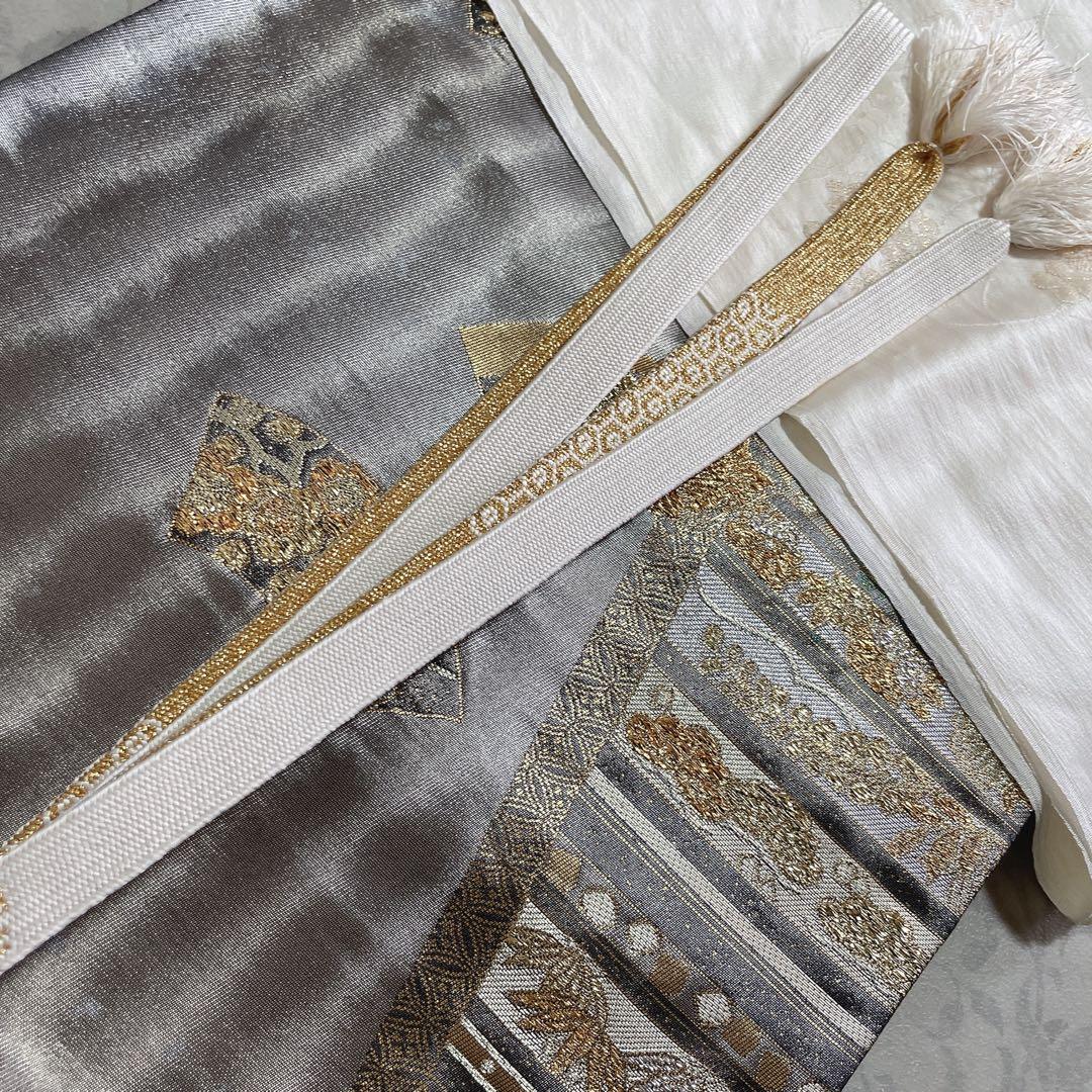 訪問着 フルセット 桜の木 菊 流水 金彩加工 叩き染 入学式 卒業式 I2