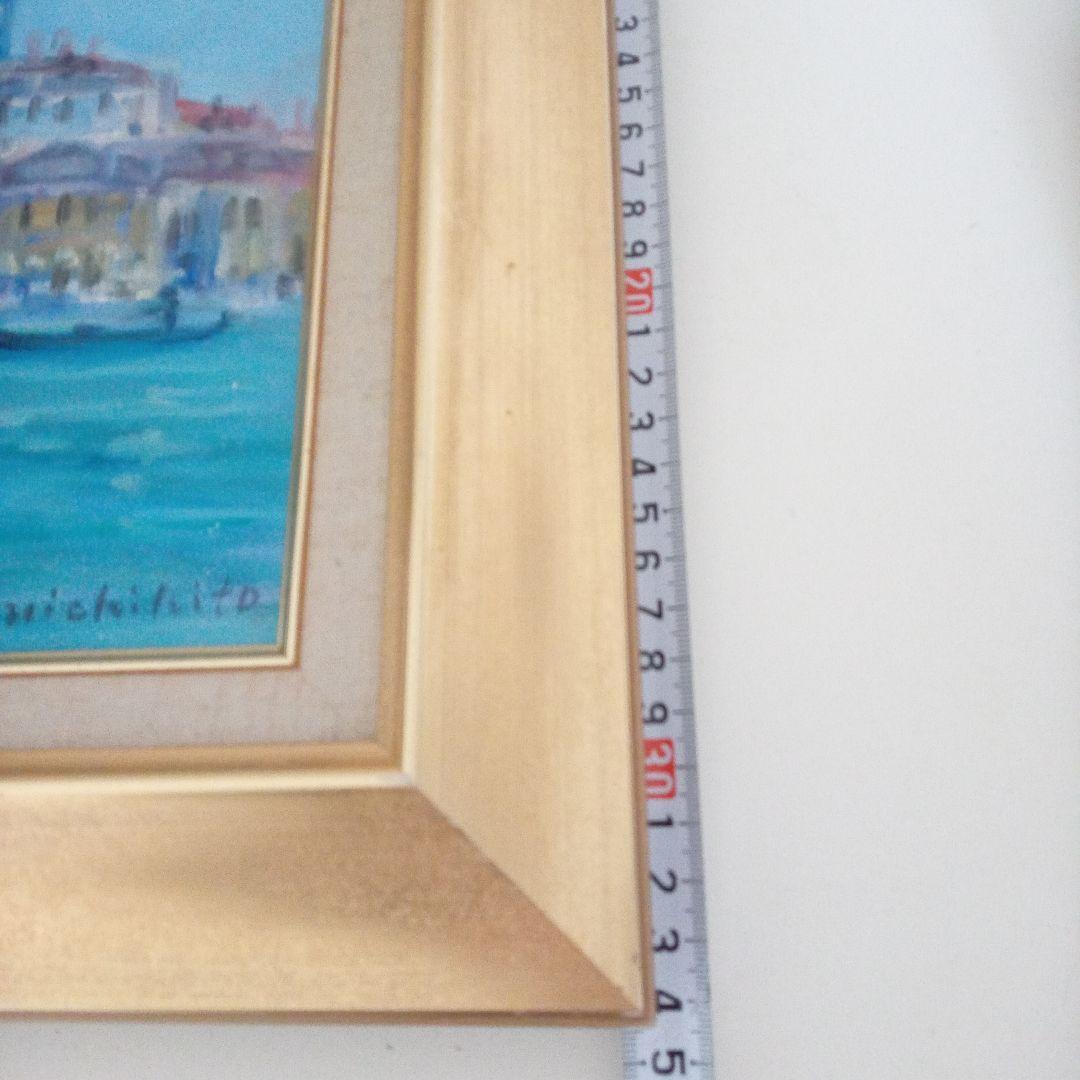 伊藤三千人　ヴェネチア風景画　肉筆油絵