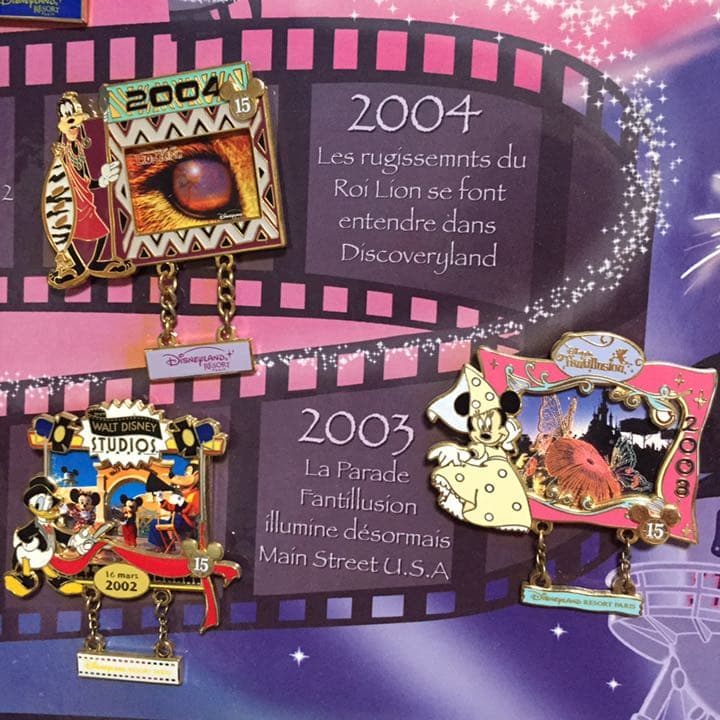 レア！パリディズニー LE900 15周年 ピンバッジ セット ピンバッチ