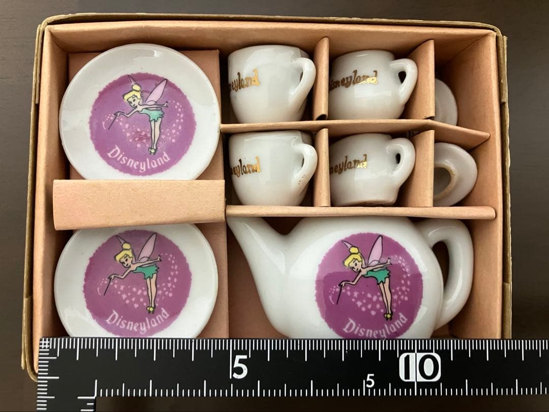 1970 ディズニーランド　ティンカーベル　ミニチュアティーセット