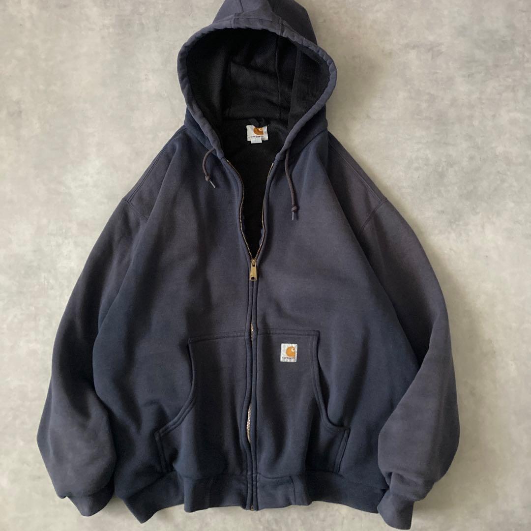 トップス Carhartt Sun Faded Zip Up Thermal Hoody