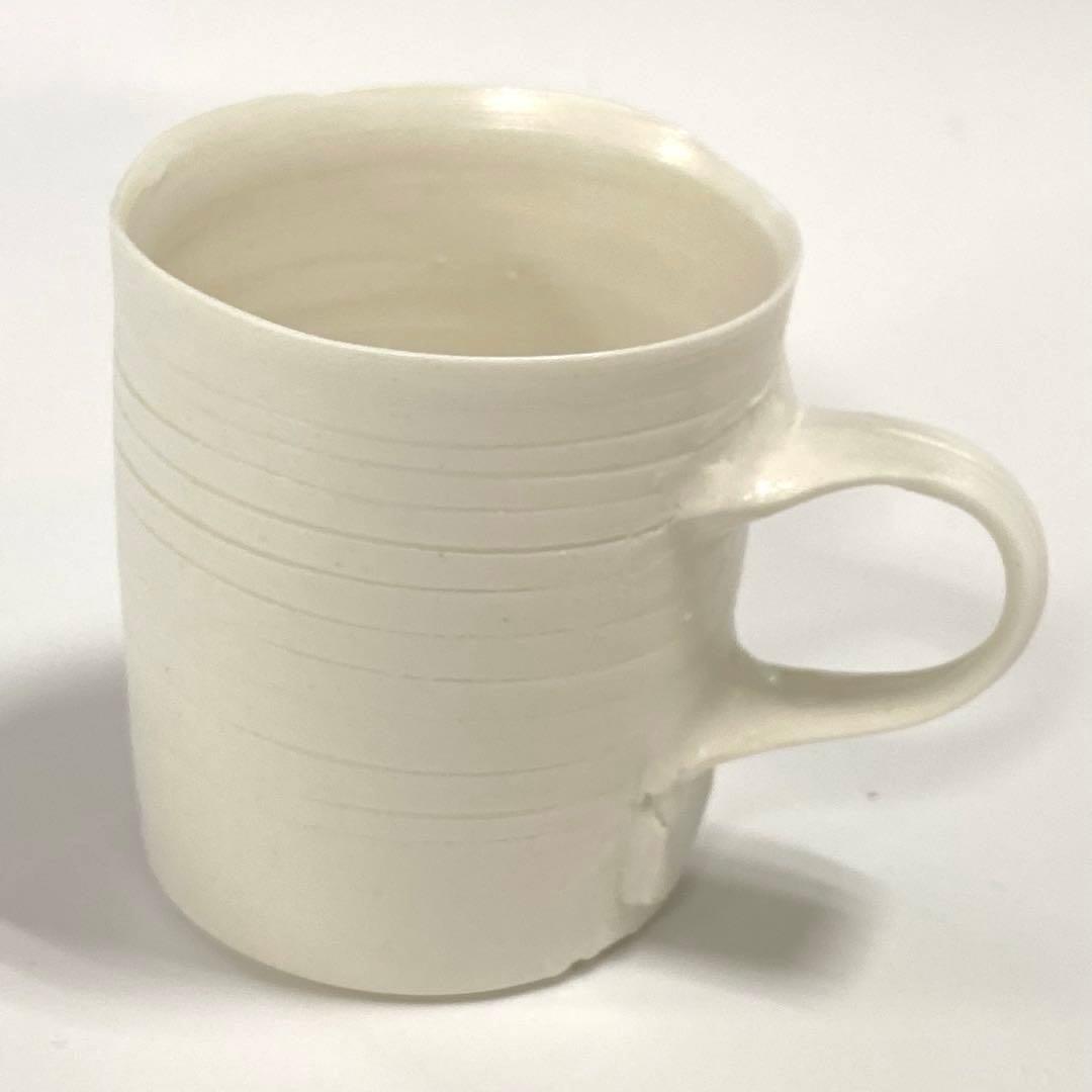 希少　黒田泰蔵　白磁　デミタスカップ＆ソーサー