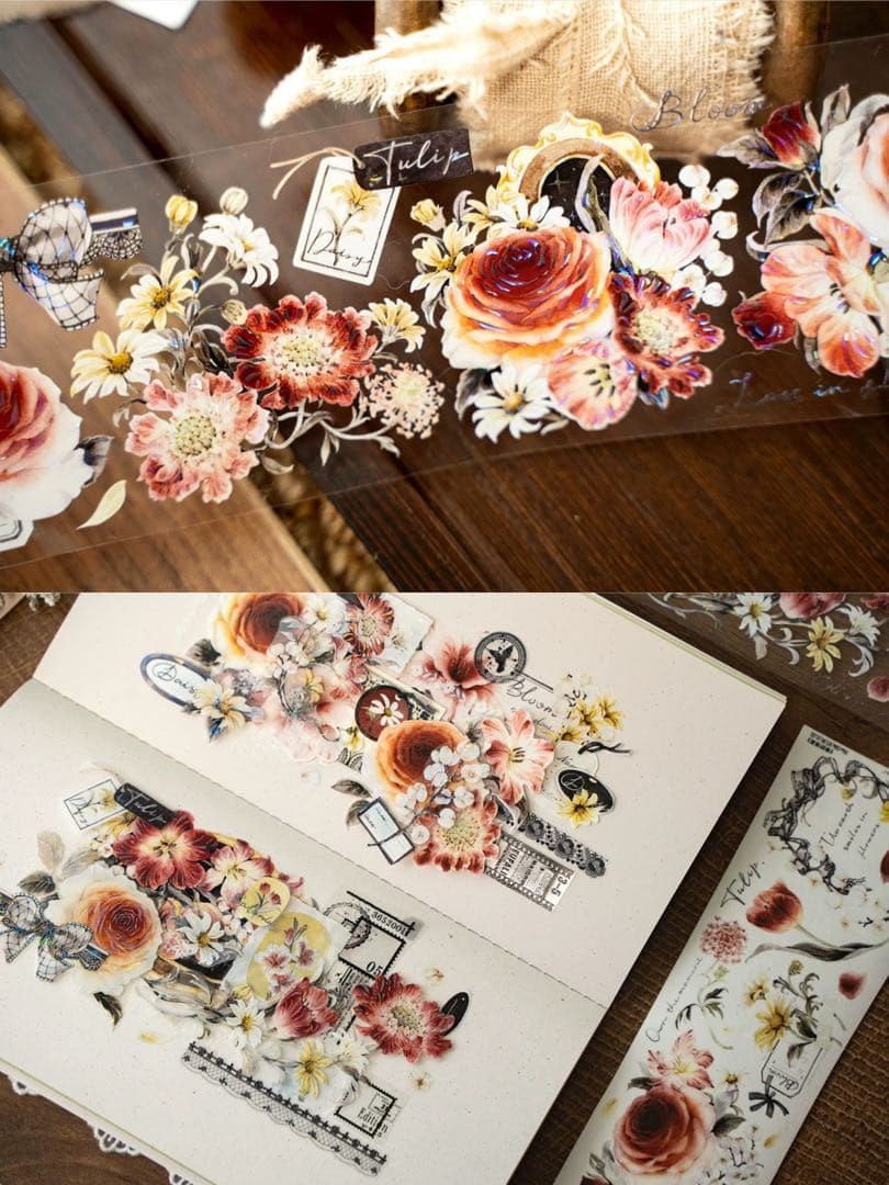 Hoshi奶芙《春野薄雾》海外マスキングテープ　マステ 【2670】