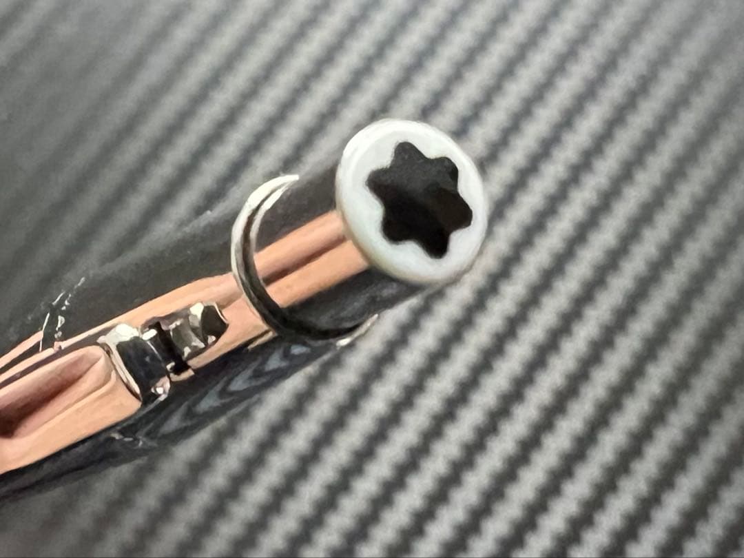 未使用に近い モンブラン 0.5mm ノブレス シルバー ペンシル