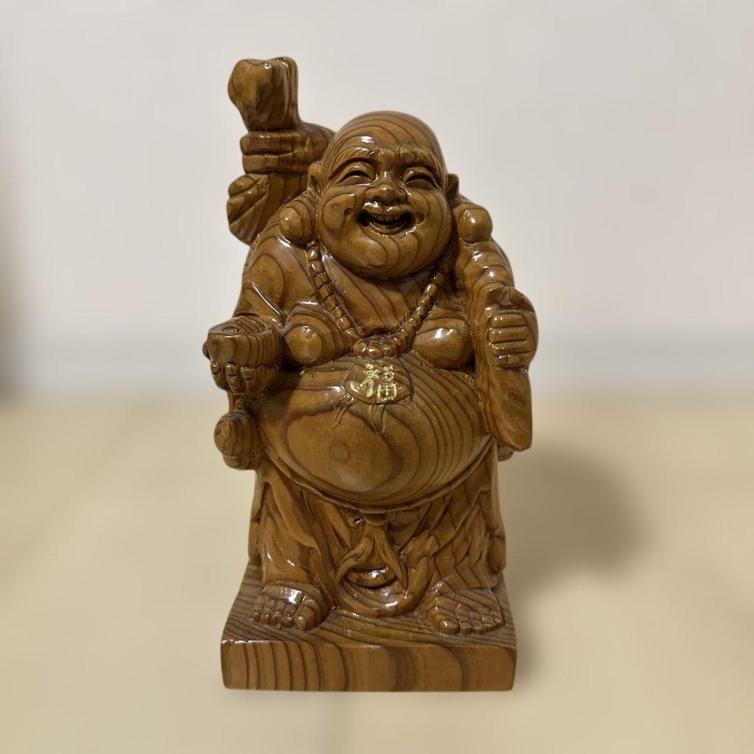 布袋様　置物　屋久杉　希少　入手困難 屋久杉布袋様彫り物・置物138 | 屋久杉彫り物・置物 | 屋久杉堂