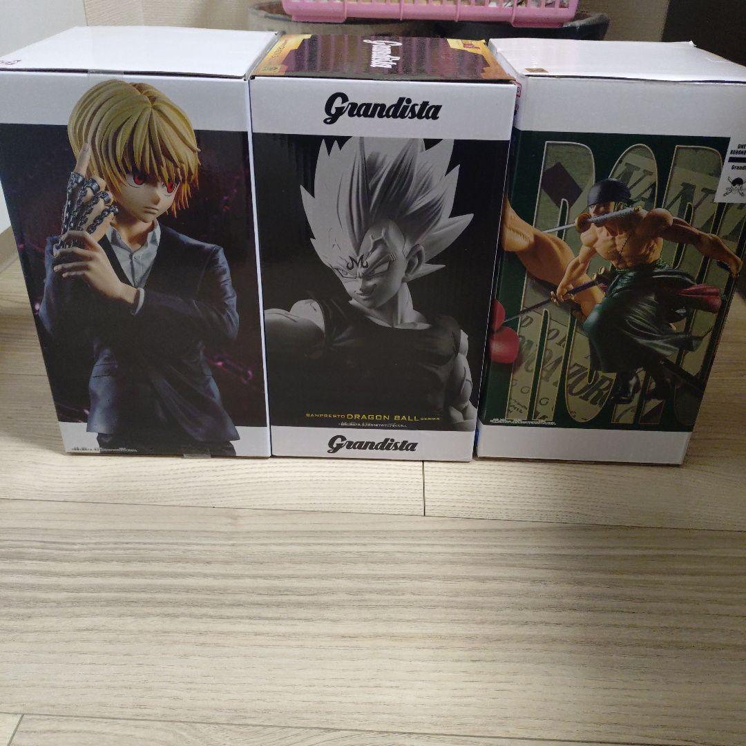 プライズフィギュアまとめ売り Grandista クラピカ 魔人ベジータ ゾロ