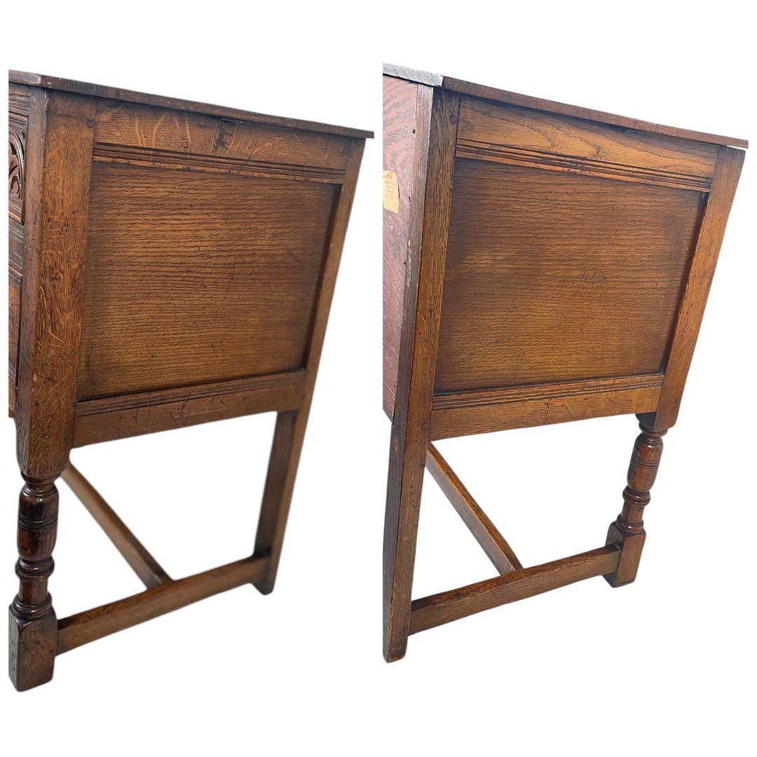 ケンタ様専用 HR396 【アンティーク英国】1930年代 カービング チェスト