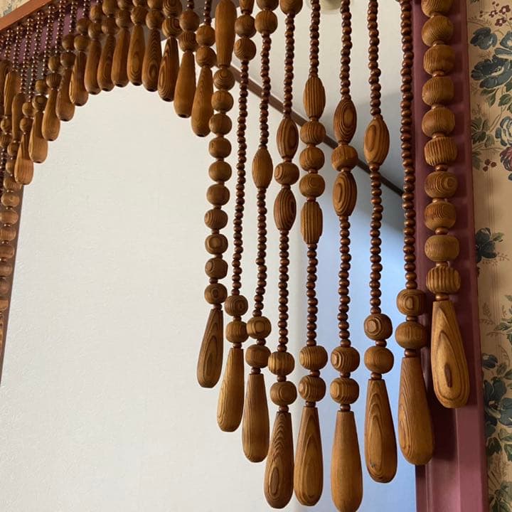 珠のれん 木玉暖簾 昭和レトロ レトロポップ 当時物 ショート