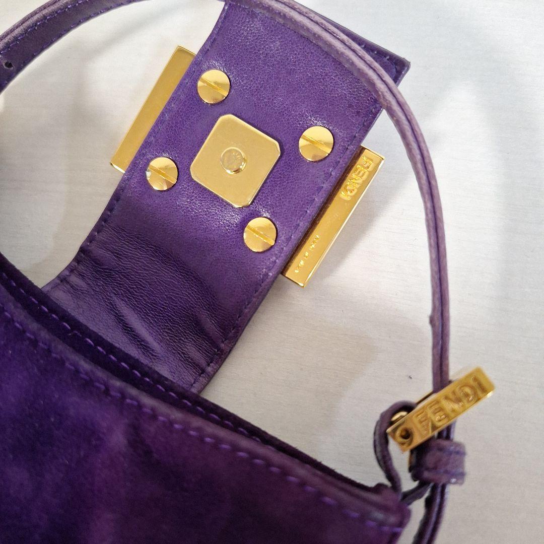 Fendi 紫色 ハンドバッグ