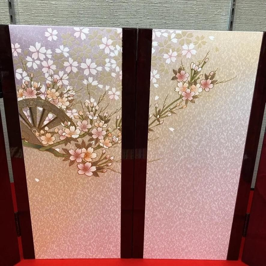 専用ページ　G5 高さ39㎝位　雛人形屏風　ひな人形屏風　親王飾り