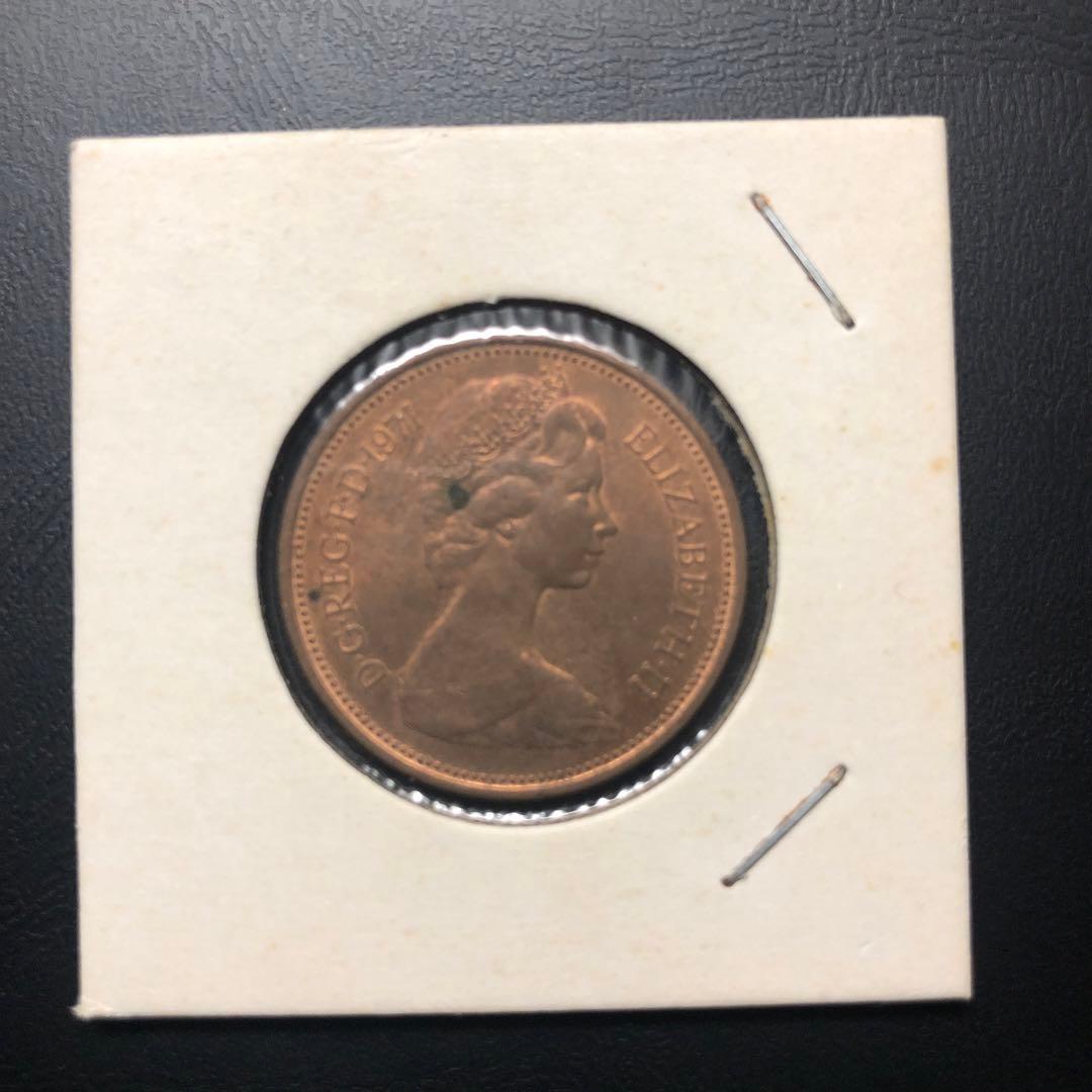 レア 1971 2 ペンス イギリス エリザベス 2 世 コイン レア 1971年 NEW