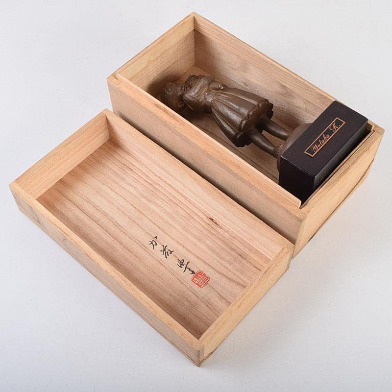 加藤豊作 ブロンズ 少女像 「花束」 台付 共箱 M R9183 - メルカリ