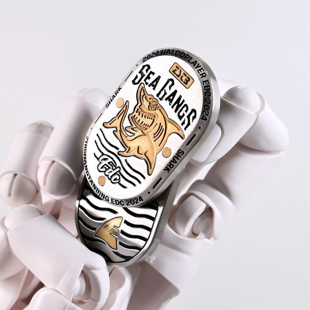 新品 メカニカルフィジェットスライダー シャーク フィジェットトイ EDC