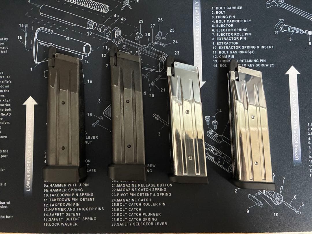 東京マルイ Hi-CAPA 5.1 ゴールドマッチ 本体＋マガジン4本セット