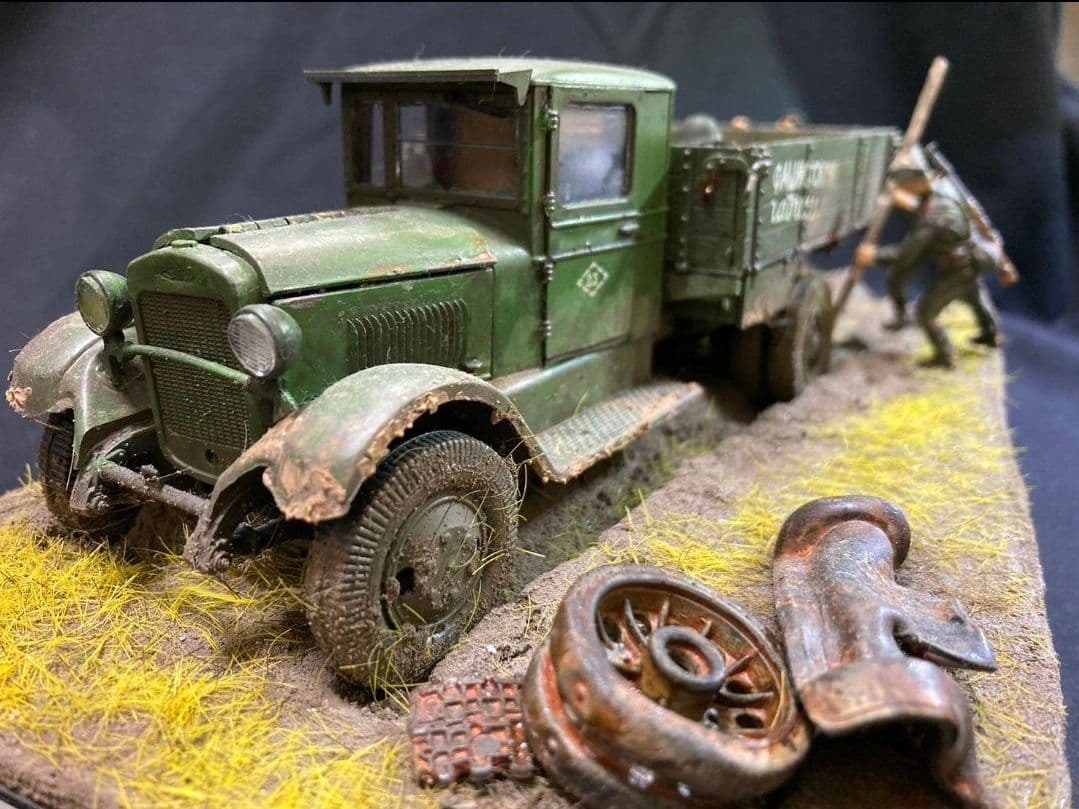 陶乐之　まとめ買い　97式中戦車チハ　泥濘、ソビエトトラックZIS 5