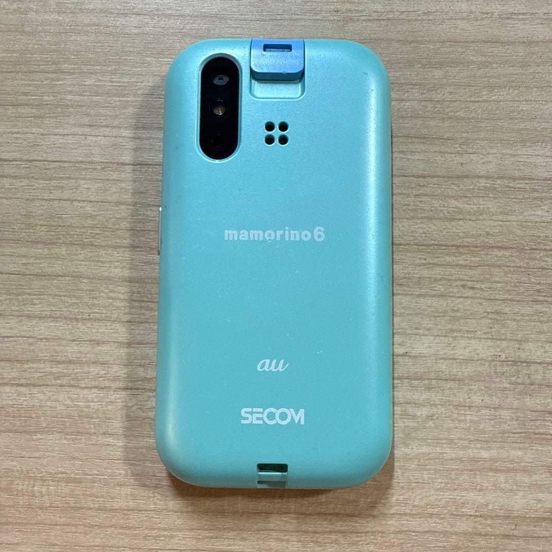 中古】au mamorino6 ミント マモリーノ6 色
