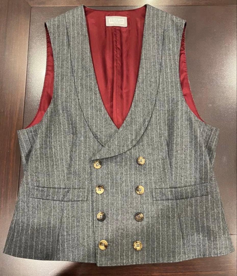 ブルネロクチネリ 46 ダブルジレ ベスト BRUNELLO CUCINELLI - メルカリ