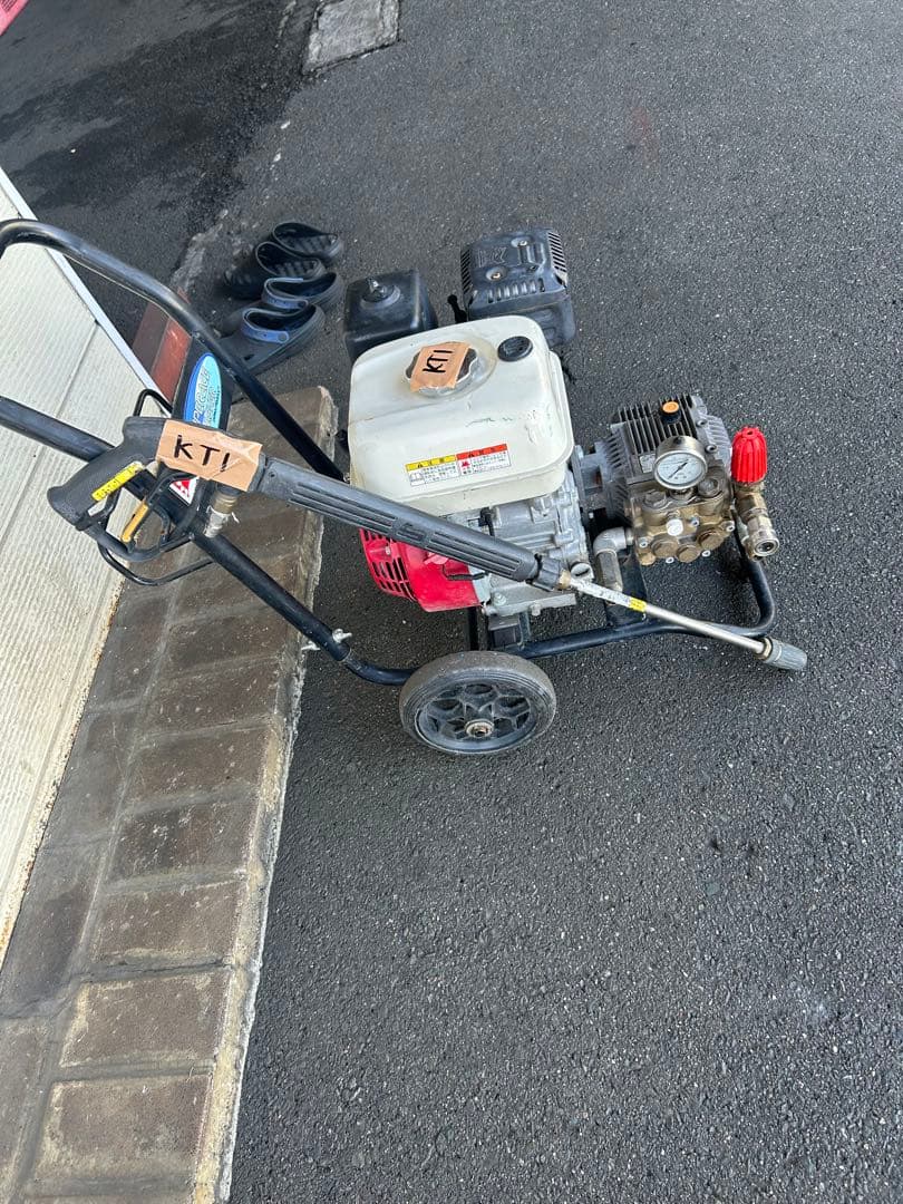 KT1☆スーパー工業 エンジン式高圧洗浄 SEC-1310-2N-TA セット