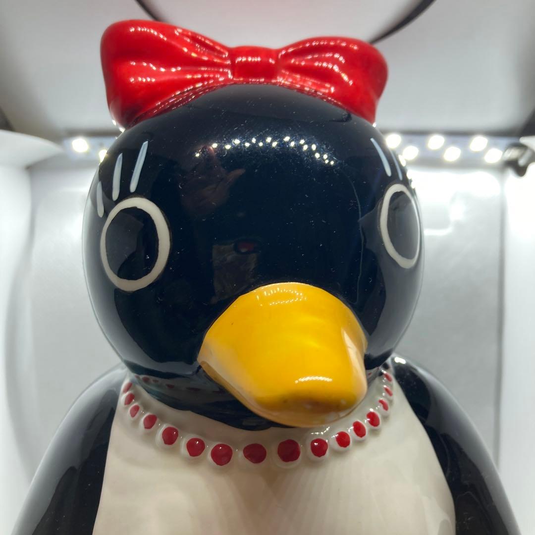 日本製 ペンギン貯金箱 昭和レトロ 陶器製 - メルカリ